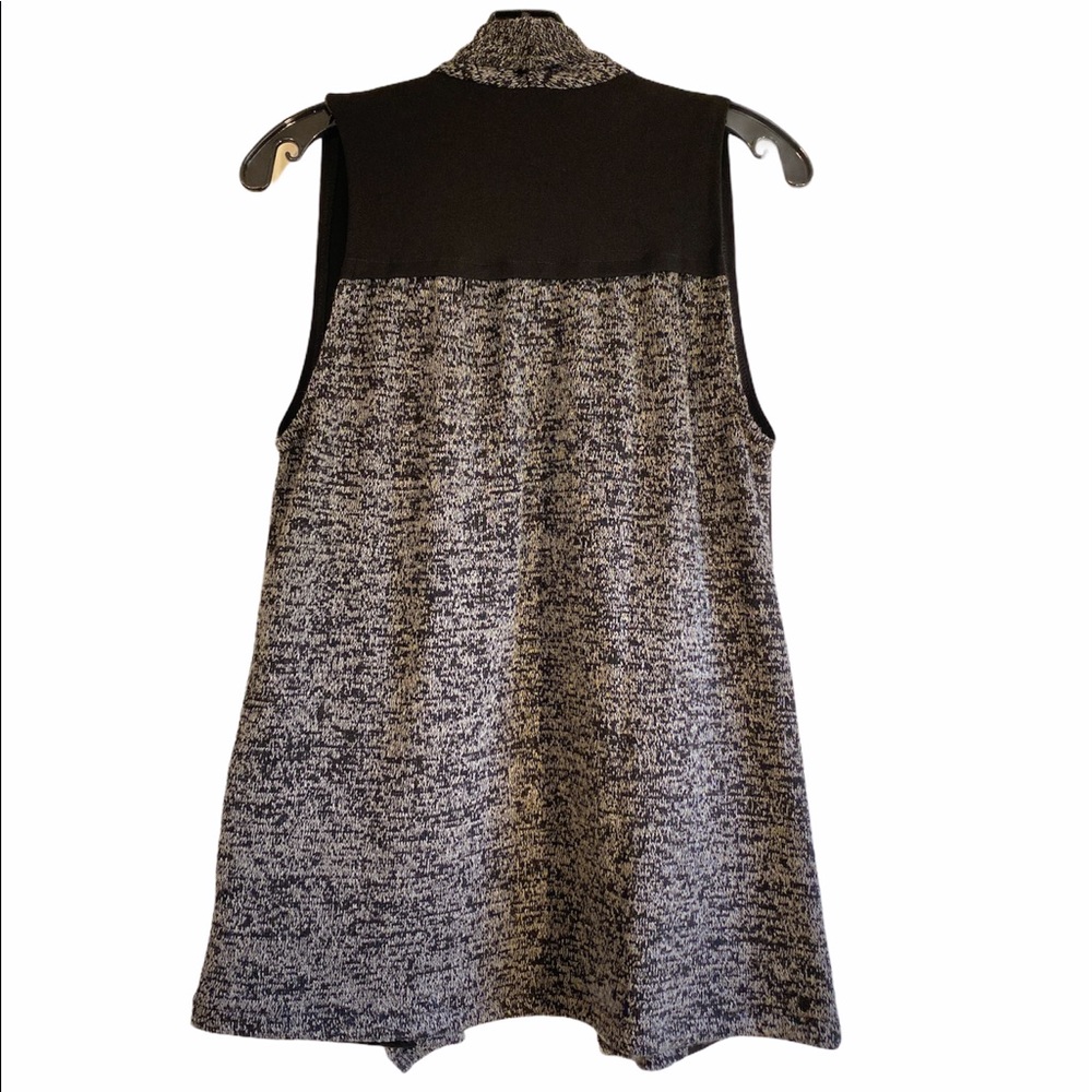 Dex Cardigan Style Layering Vest Black and Grey XS - Picture 9 of 9